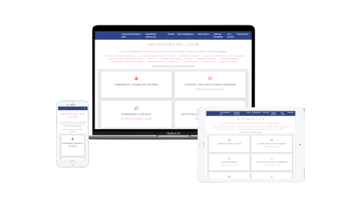 application demandes en lignes